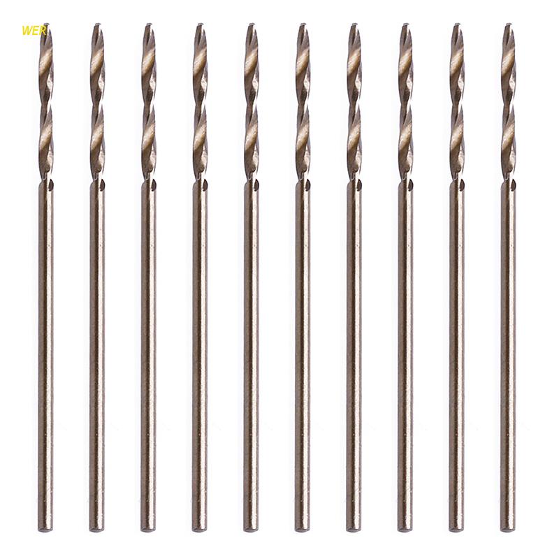 Bộ 10 Mũi Khoan Xoắn Hss 1mm M35 Chất Lượng Cao