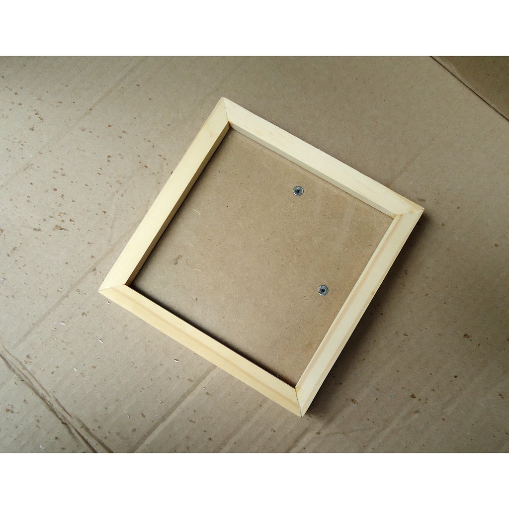 Khung ảnh 15x15 Vuông - Khung hình gỗ thông mặt kính - Khung ảnh đẹp treo tường để bàn - Picture Frames Tiệm Khung PT