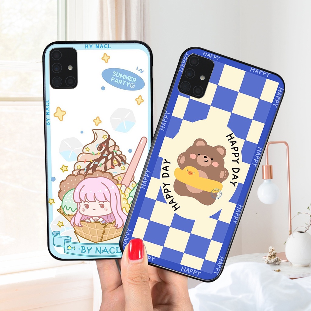 Ốp lưng Samsung Galaxy A51 / A71 in hình 3D gấu mới nhất - sang - chảnh - ĐẸP- BỀN