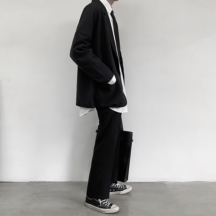 Áo Khoác Blazer Màu Xám Kiểu Dáng Thời Trang Cổ Điển Size M-2Xl Dành Cho Nam