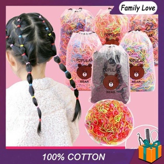 Túi chun cột tóc bé gái 4000 sợi nhiều màu cho bé gái-túi dây cột tóc nhiều màu familylove