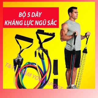 Dây Kháng Lực Tập Gym Mông, Tay Mini Band Power Vải Ngũ Sắc Cao Su Đàn Hồi, Tập Yoga Đa Năng Giảm Béo Bụng, Đùi Tại Nhà