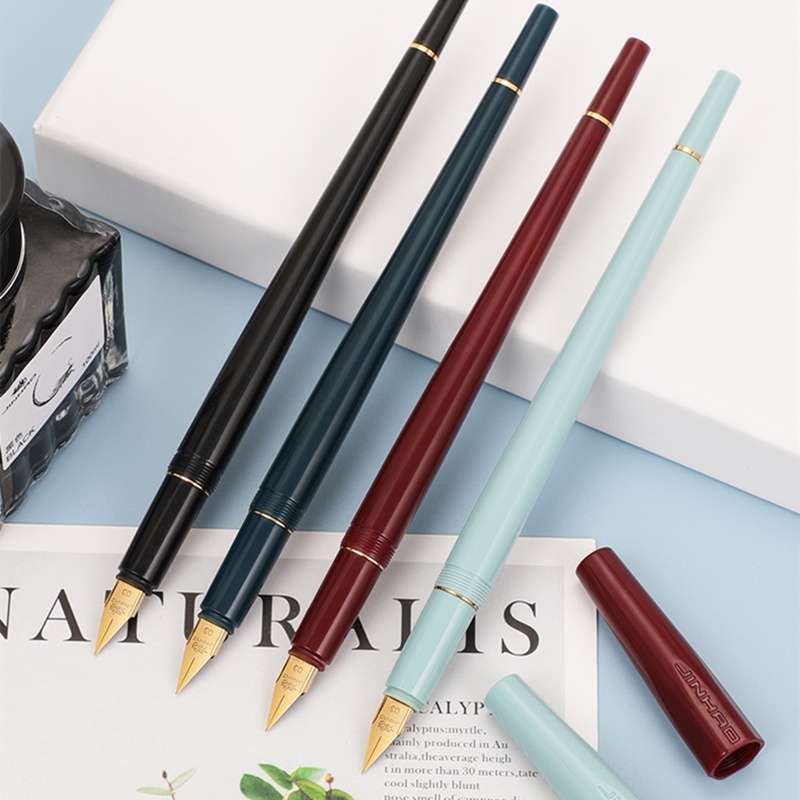 Bút Mực PenLab Jinhao 1001 C7119 Ngòi Mảnh Màu Vàng / Bạc Phong Cách Retro