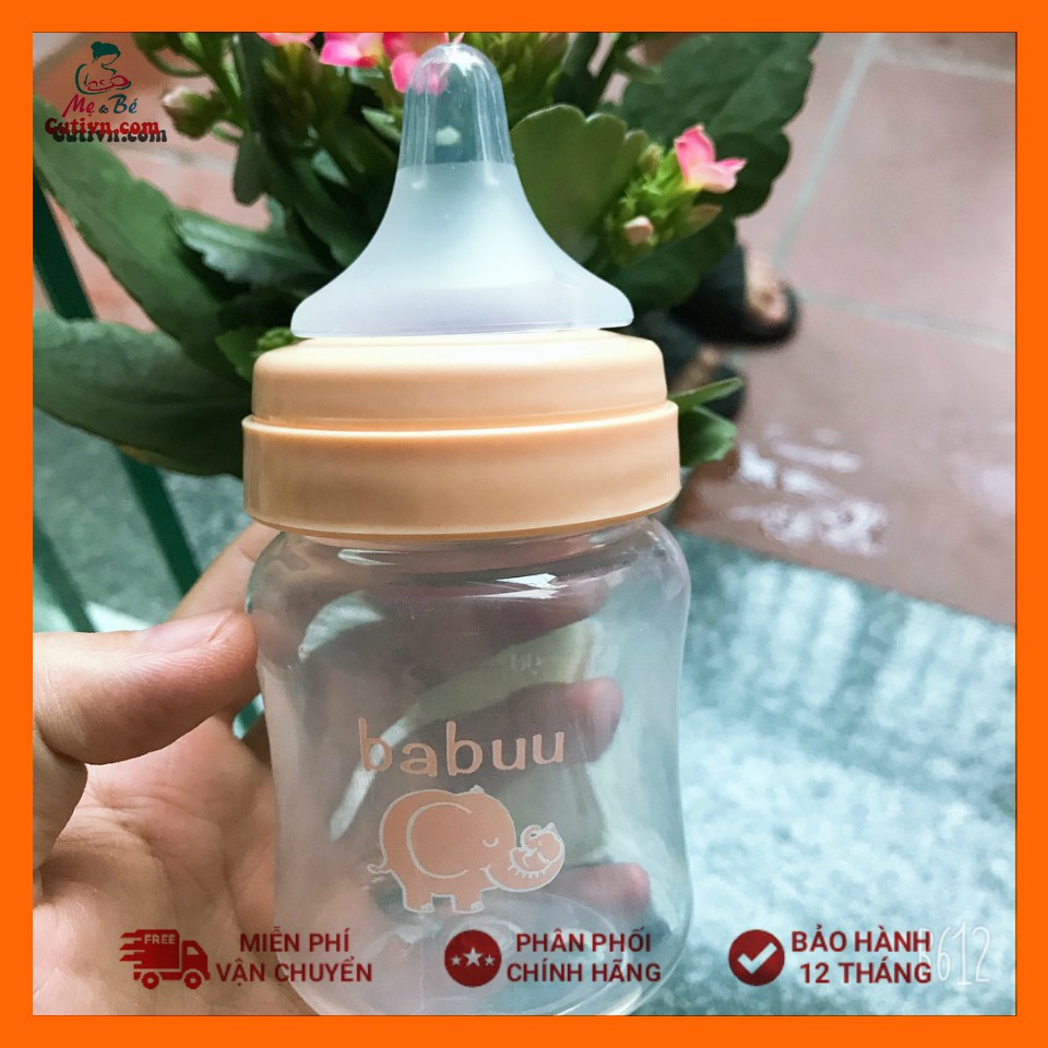 Bộ 3 bình trữ sữa Babuu Baby Nhật Bản (có tách lẻ và Núm ti cho bé)