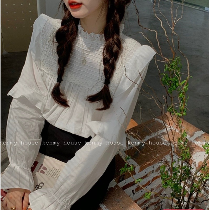 Áo babydoll bèo tay vai 🎀