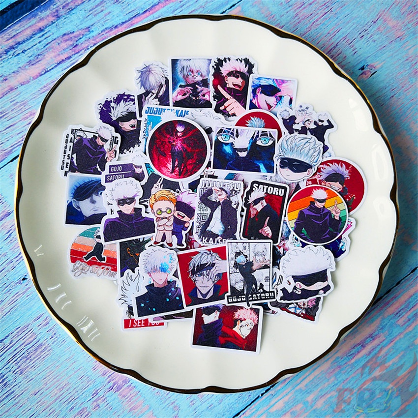 Bộ 40 miếng dán trang trí album thủ công in hình Jujutsu Kaisen. Gojo Satoru Q-2