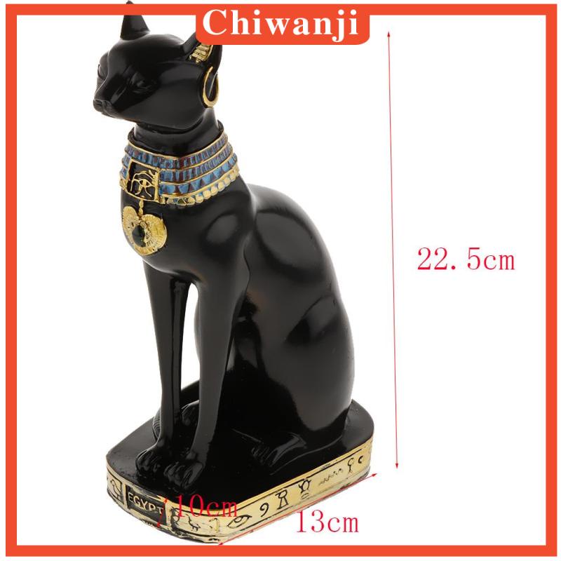 Mô hình chú mèo Ai Cập cổ đại bằng nhựa resin trang trí bàn làm việc