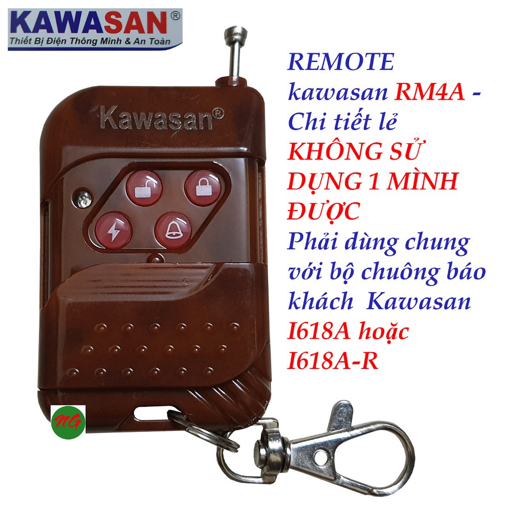 Remote chuông báo khách Kawasan I618A-R - CHI TIẾT LẺ KHÔNG SỬ DỤNG 1 MÌNH ĐƯỢC