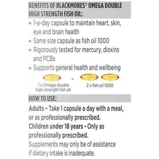 Blackmores Odourless Fish Oil  - Viên uống Dầu cá Không Mùi Mini CapsHSD Xa