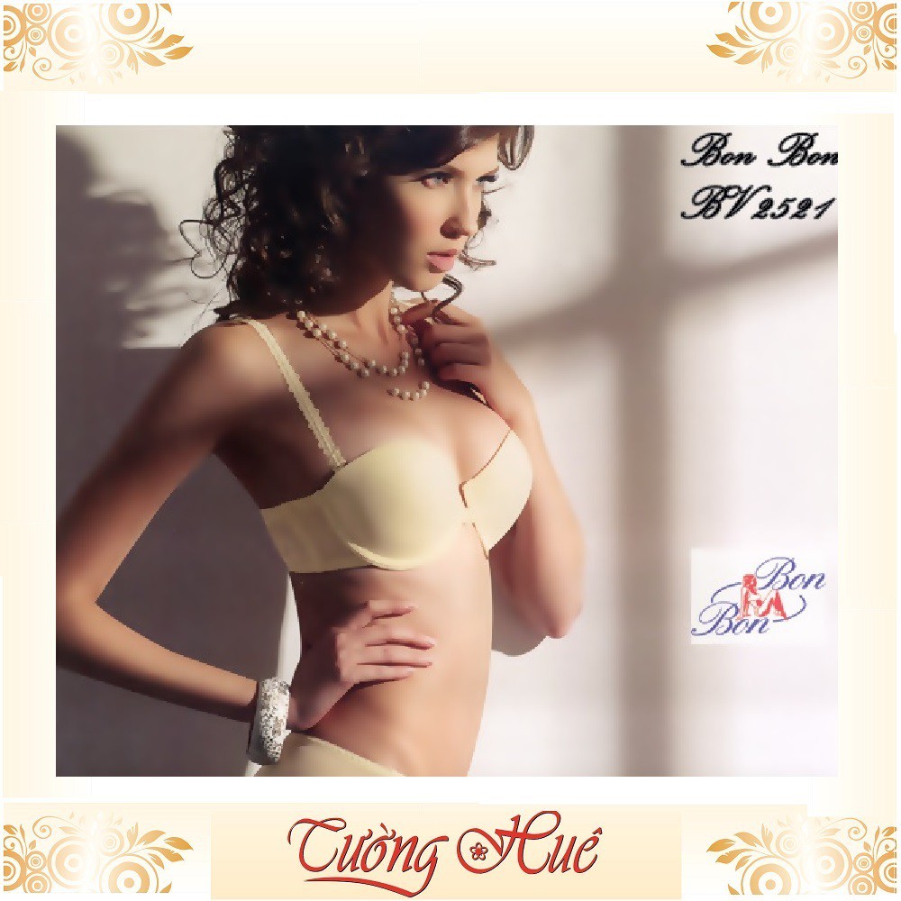SALE 50% - Áo lót nữ Bon Bon BV 2521 trơn cài trước cúp bầu ngang lưng bảng to.
