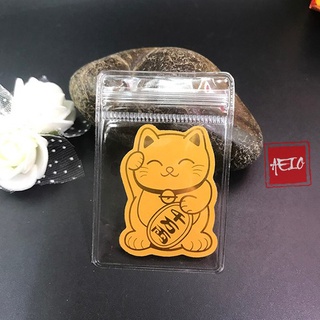 Miếng dán Mèo Thần Tài trang trí điện thoại cầu tài lộc