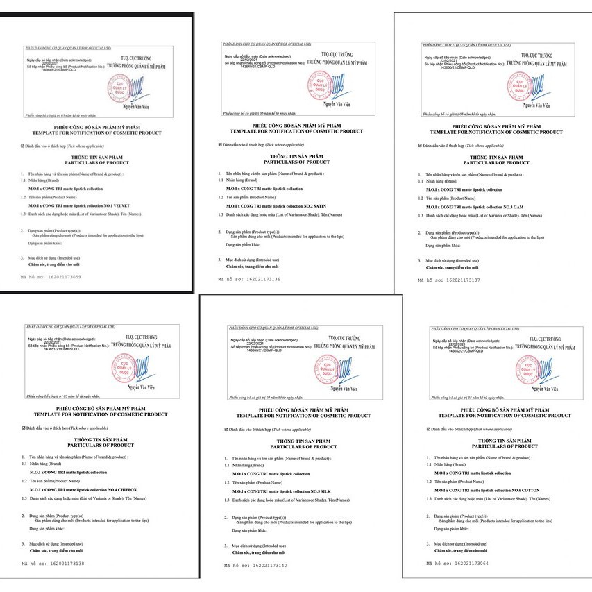 Son Môi Lì - Son M.O.I Hồ Ngọc Hà x Công Trí 2021 - MOI Cosmetics - Bản Giới Hạn 6 màu | BigBuy360 - bigbuy360.vn