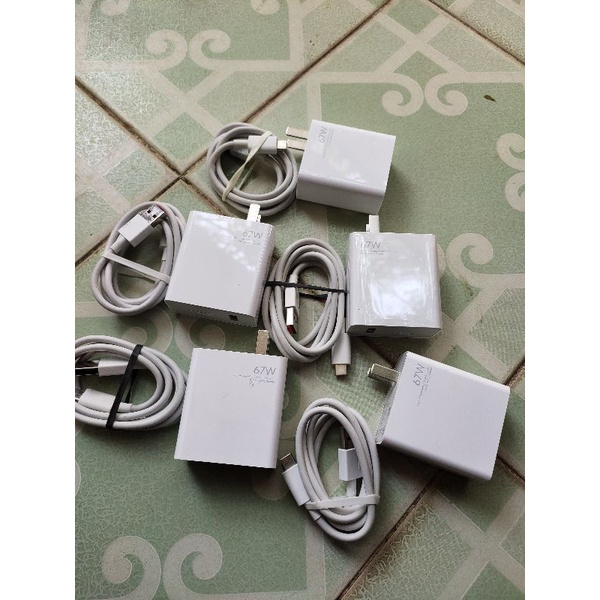 Bộ combo sạc cáp nhanh chính hãng Xiaomi 33w  và 67w