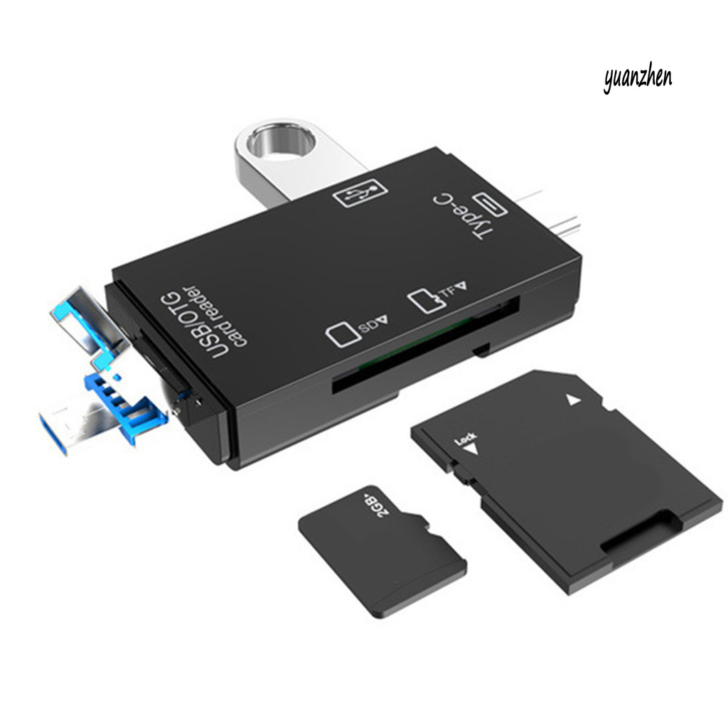 Đầu Đọc Thẻ Nhớ Usb 2.0 Type-C 3 Trong 1 Đa Năng | BigBuy360 - bigbuy360.vn