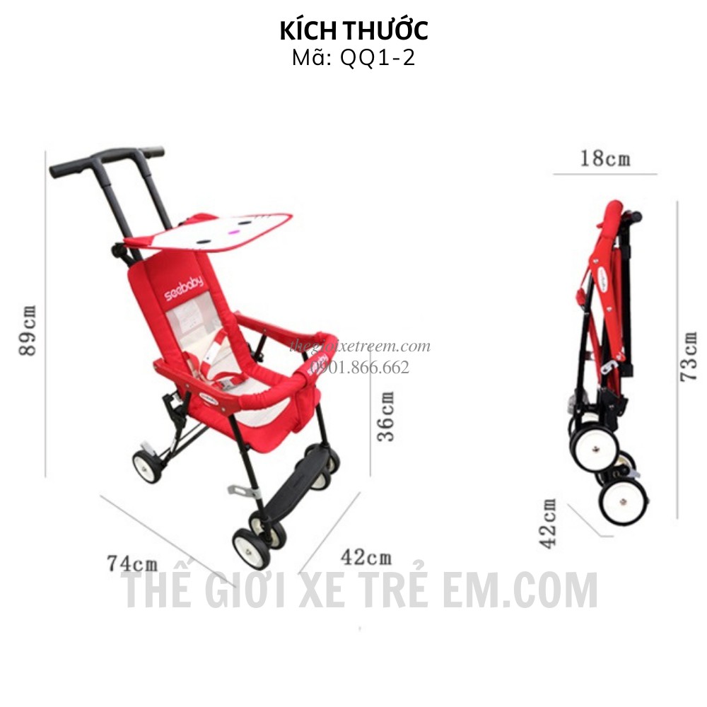 Xe đẩy cho bé Seebaby QQ1-2