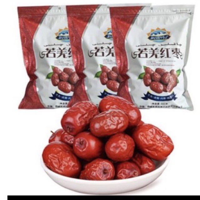 Táo Đỏ sấy Tân Cương 1kg/2túi ✔️Loại ngon