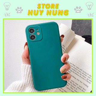 Ốp Lưng iPhone Cạnh Vuông Dẻo Mềm Xanh Midnight