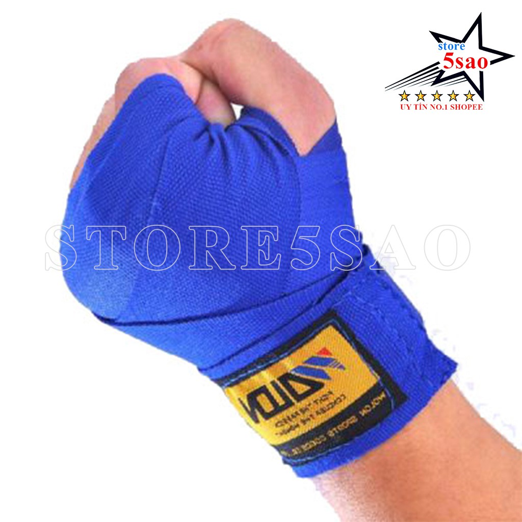 Băng quấn tay boxing wolon ⚡FREESHIP⚡ Băng đa boxing quấn tay đấm bốc tập võ bằng vải cotton 3m , 5m bền đẹp