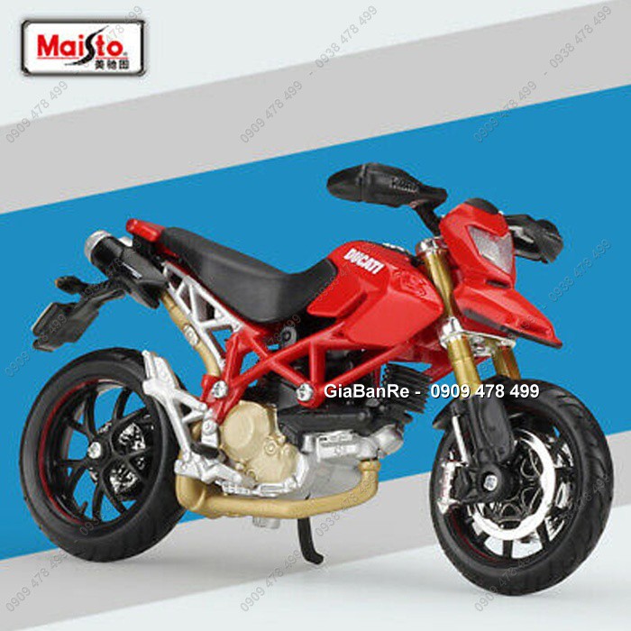 Xe Mô Hình Moto Ducati Hypermotard 1100s Tỉ Lệ 1:18 - Maisto - Đỏ - 87981