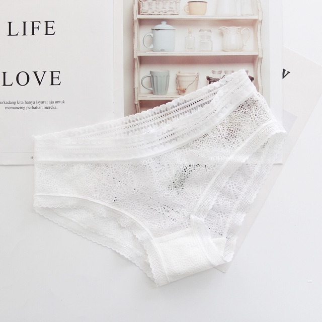 [Mã WASTDEP giảm 5K đơn bất kì] Quần Lót Ren Lưới Họa Tiết Hoa Mềm Thoáng Khí Lót Cotton Thấm Hút Mồ Hôi P057 | BigBuy360 - bigbuy360.vn