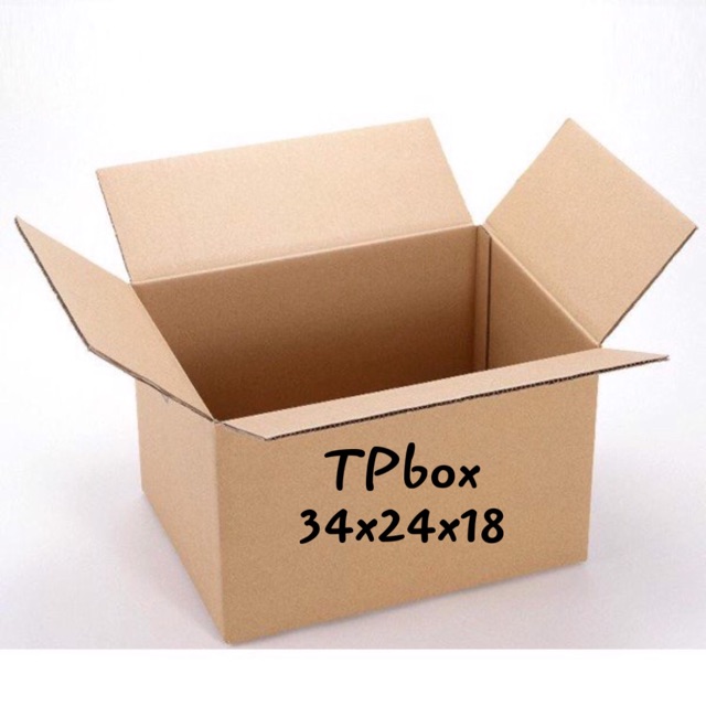 Thùng giấy carton size 34x24x18cm - Bộ 20 hộp đóng hàng