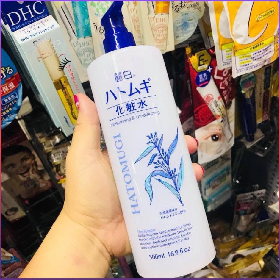 Lotion/Toner Dưỡng Ẩm HATOMUGI Reihaku Hạt Ý Dĩ Nhật Bản - 500ml | BigBuy360 - bigbuy360.vn