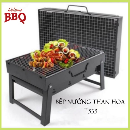 Bếp nướng than hoa không khói BBQ ngoài trời cao cấp T353-T372 (bán buôn - bán lẻ)