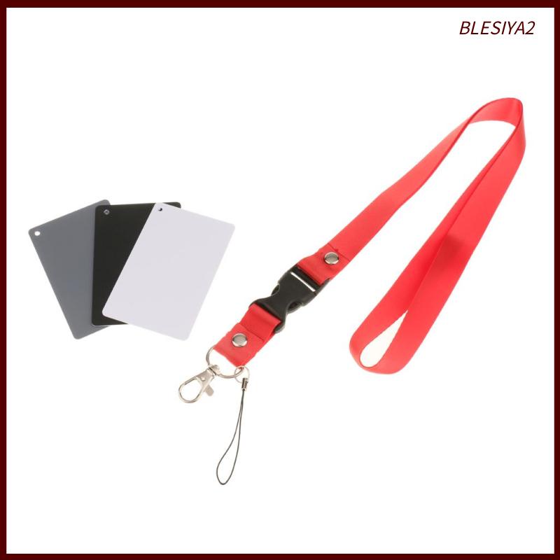 Thẻ Cân Bằng Chụp Ảnh 3 Trong 1 Màu Xám 18% Blesiya2