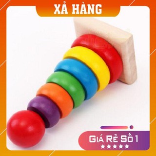 [XẢ HÀNG GIÁ GỐC] Đồ chơi Bộ Xếp Tháp Cầu Vồng (Cỡ Đại)