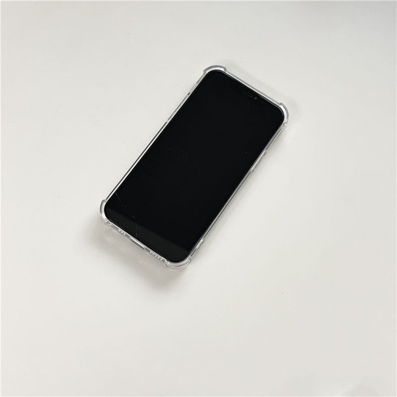 Ốp Điện Thoại Mềm Trong Suốt Đơn Giản Có Ngăn Đựng Thẻ Cho Apple Iphone 14 13 12promax 11 X xr Xsmax 78Plus