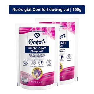 Combo 2 Nước giặt Comfort dưỡng vải hương Thanh Lịch 150g túi TIỆN DỤNG