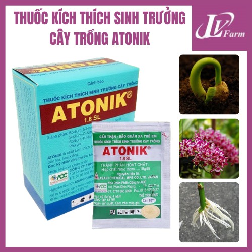 Thuốc Kích Thích Sinh Trưởng ATONIK - Gói 10ml - Phân Bón Lá Dùng Cho Cây Trồng, Hoa Lan