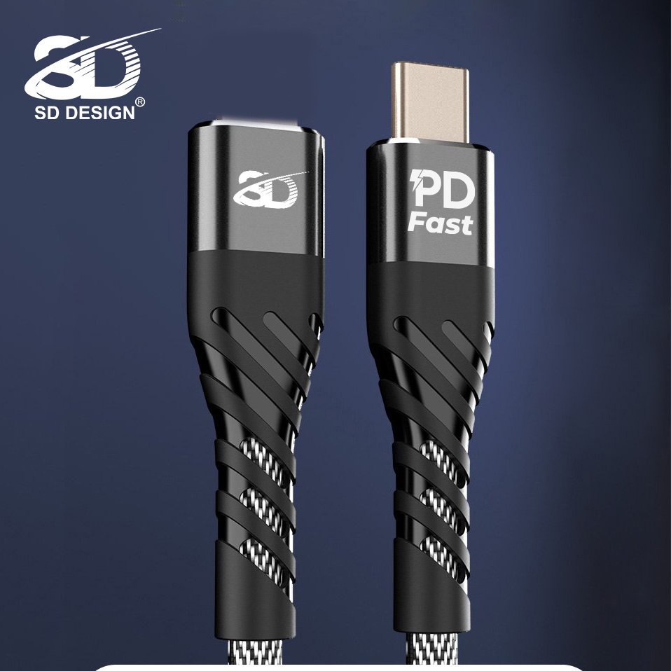 Cáp sạc nhanh PD 20W chính hãng SD Design L9, hỗ trợ sạc nhanh dây dù chống đứt an toàn bảo hành 1 đổi 1