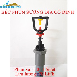 Béc tưới phun sương đĩa cố định phun tuoi xoe 360 độ
