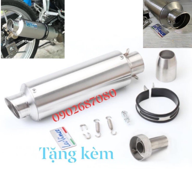 Lon bô pô tăng leovince bạc dài 240mm