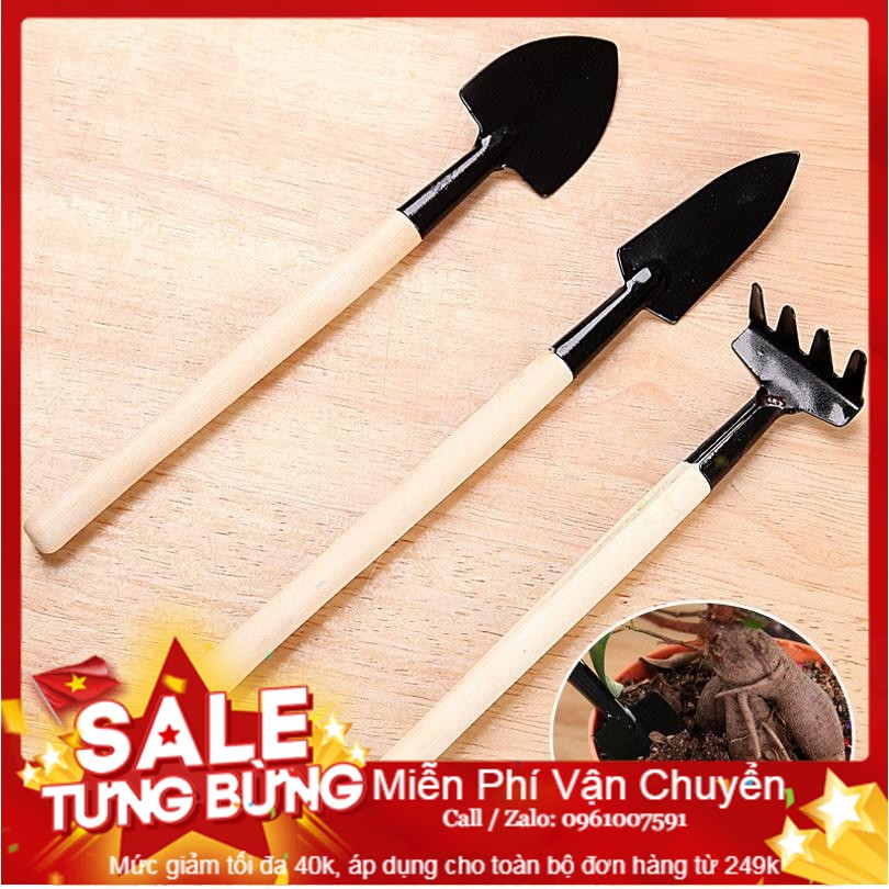 Bộ Dụng Cụ Làm Vườn Mini 3 Món Tiện Dụng ( Hàng Loại 1 )