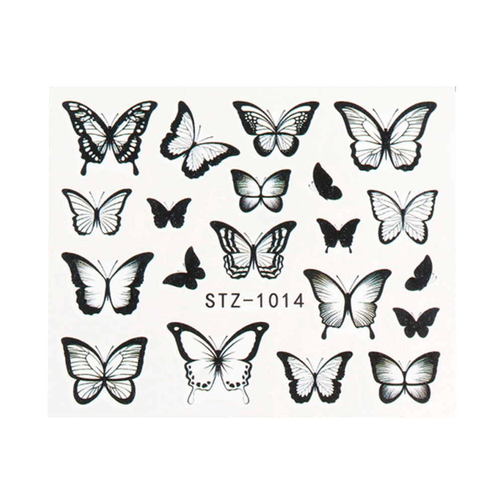 Miếng Dán Móng Tay Hình Bươm Bướm