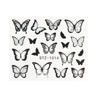 Miếng Dán Móng Tay Hình Bươm Bướm