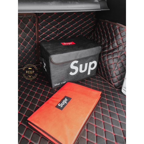 Hộp đựng đồ để cốp xe ô tô có thể gấp gọn Supreme tiện dụng, trẻ trung, phong cách.