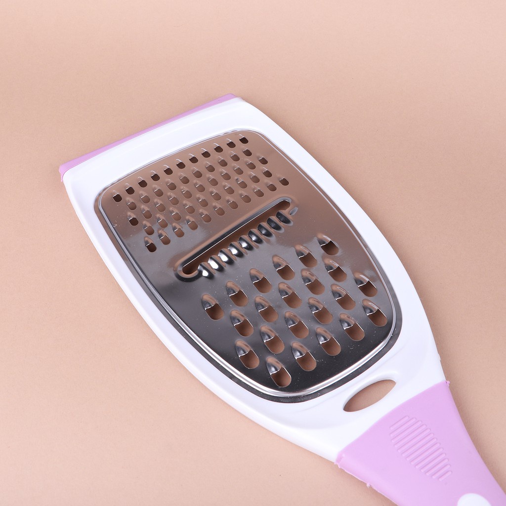 Dụng Cụ Nạo, Bào Rau Củ Đa Năng Bằng Nhựa Hình Vợt 3 in 1