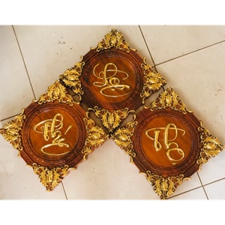 1 Bức Tranh Gỗ Chữ Phúc Lộc Thọ Ráp Vàng