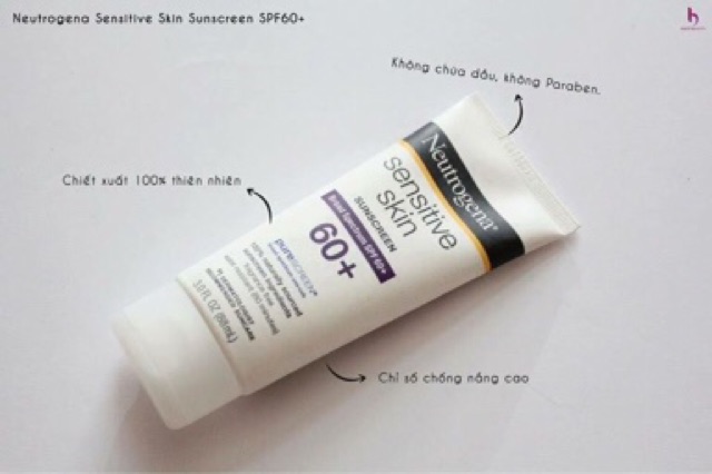 Kem chống nắng Neutrogena Sensitive Skin Sunscreen Broad Spectrum SPF 60