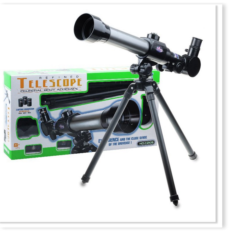 Ống nhòm thiên văn khúc xạ Telescope 40X kèm thị kính và la bàn