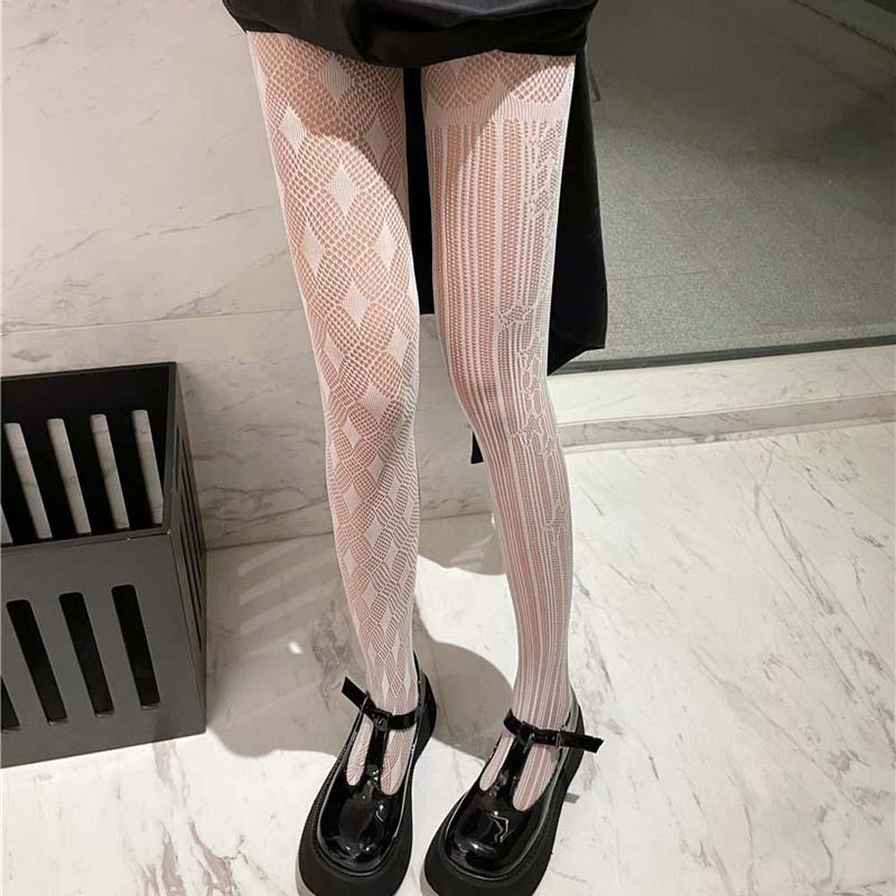 Vớ Lưới Xuyên Thấu Phối Ren Hoa Phong Cách Lolita Cho Nữ 2Lifetines