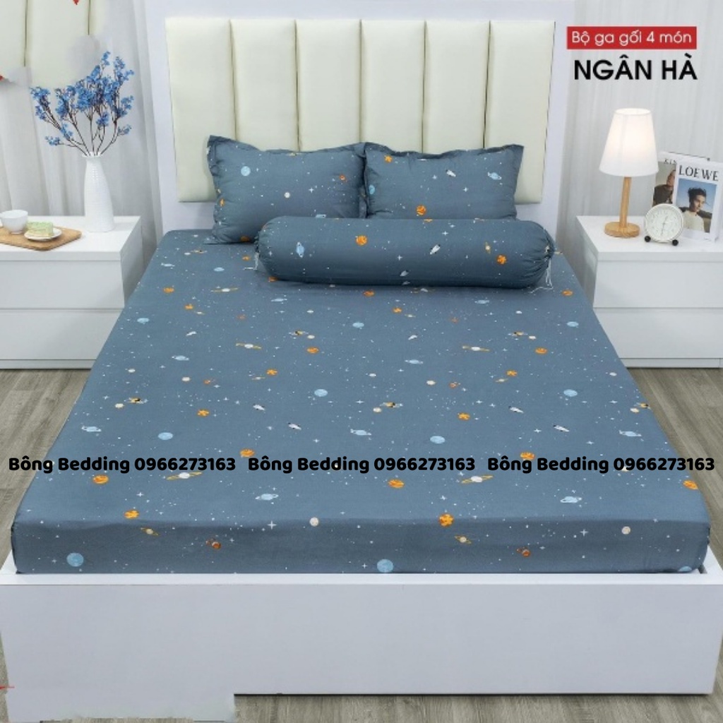 Bộ Ga Gối Cotton Poly Mẫu Mới, Drap Giường Ga Nệm Bo Chun Miễn Phí | BigBuy360 - bigbuy360.vn