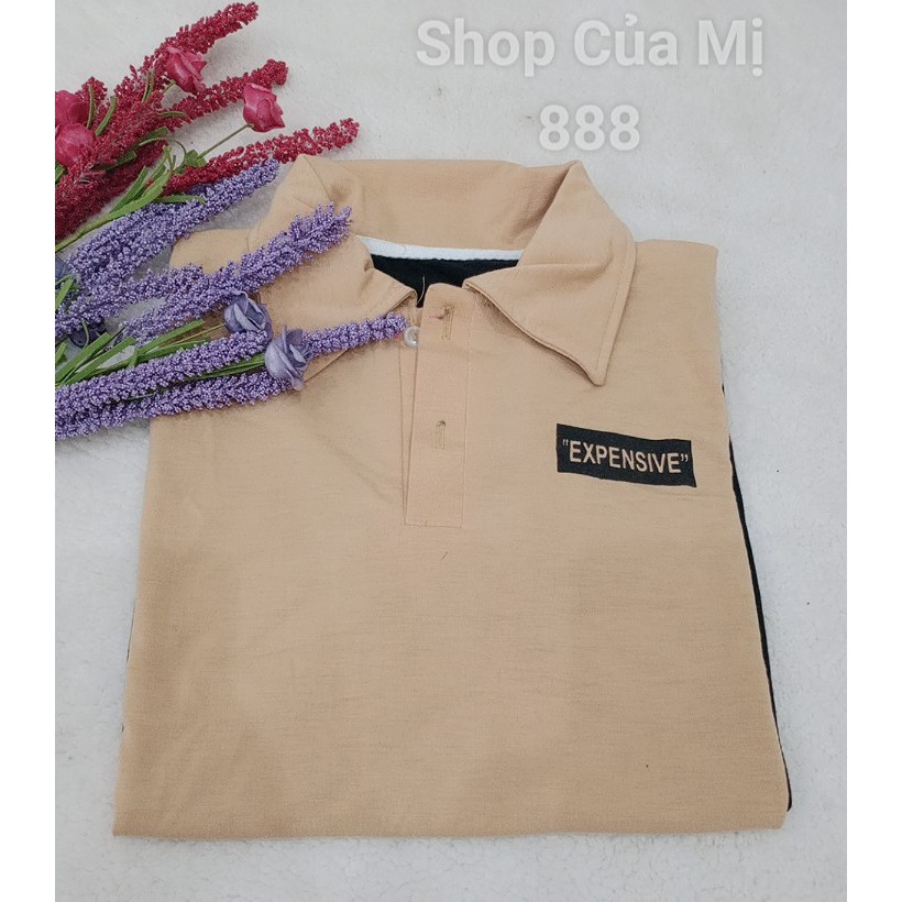 [ hình thật ở cuối ] Áo Thun Polo Unisex Tay Lỡ Form Rộng Phối Màu Cá Tính , Năng Động M0110