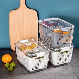 Giỏ Đựng Thực Phẩm Để Được Trong Tủ Lạnh, Hộp bảo quản rau củ tươi tủ lạnh cao cấp, rổ đựng rau tươi tiện lợi