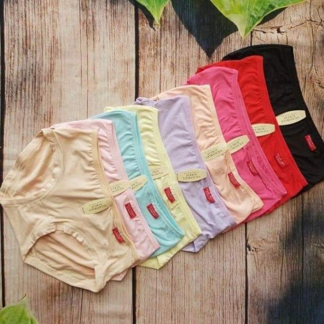 SET 10 QUẦN LÓT TRƠN COTTON 2339
