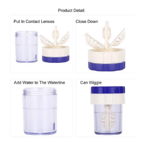 Dụng cụ vệ sinh kính áp tròng tiện dụng