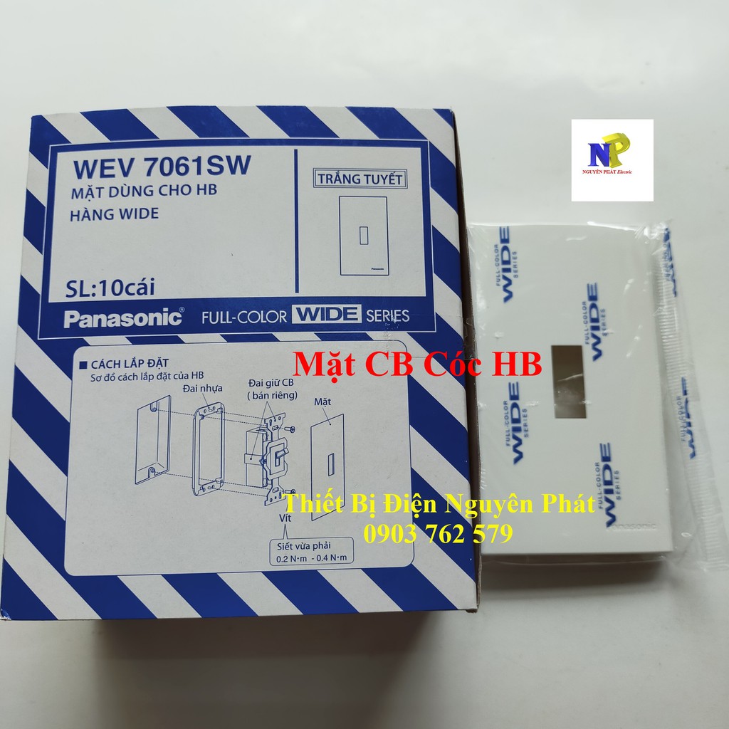 Mặt Dùng Cho Aptomat HB Wide